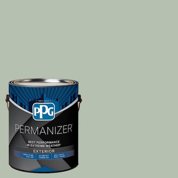 PERMANIZER 1 gal. PPG1129-4 Coastal Crush Satin Exterior Paint