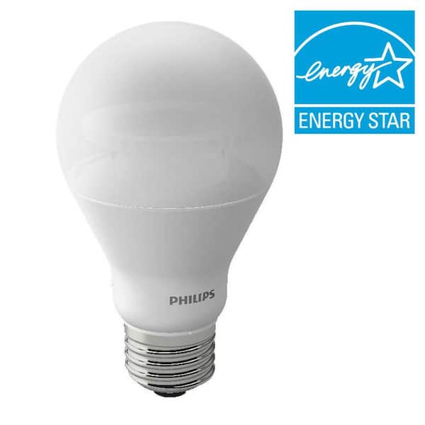 Philips 40W Equivalent Soft White (2200K - 2700K) A19 Dimmable LED with Warm Glow Light Effect Light Bulb (E)