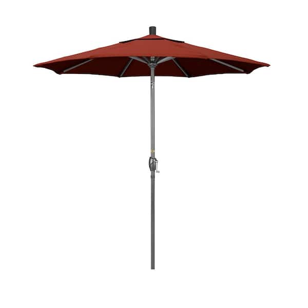 7.5 patio umbrella terra cotta Garden Eucalyptus premium solution dyed acrylic Sunbrella fabric provides UV and water resistant shade beneath its 7.5 MASTERCANOPY 7.5ft Patio Umbrella with