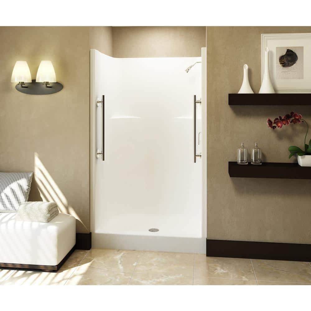 Everyday 42 in. x 34 in. x 72 in. 1-Piece Shower Stall with Center Drain in
