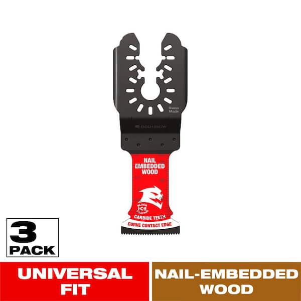 1-1/4 in. Universal Fit Carbide Oscillating Blades for Nail-Embedded Wood (3-Pack)