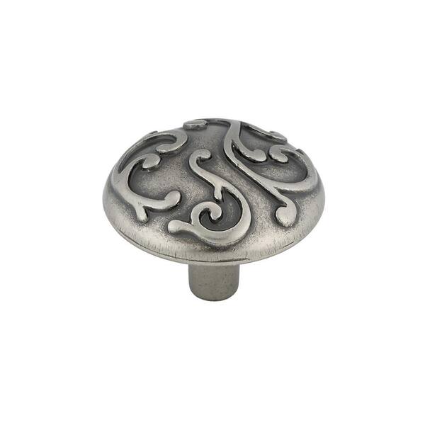 Richelieu Hardware 1-1/4 in. (31 mm) Faux Iron Traditional Metal Cabinet Knob
