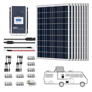 800-Watt Polycrystalline OffGrid Solar Power Kit with 8 x 100-Watt Solar Panel, 60 Amp MPPT Charge Controller