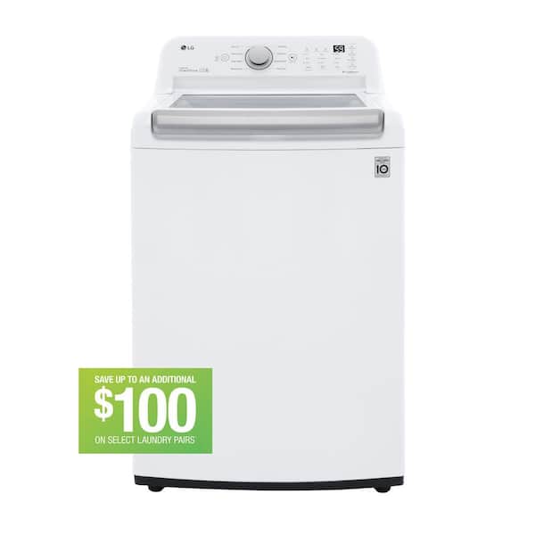 LG 5.0 cu. ft. Top Load Washer in White with Impeller, NeverRust Drum and TurboDrum Technology