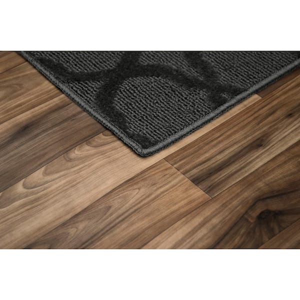 Sparta Cinder Gray 8 ft. x 10 ft. Casual Tufted Solid Color Trellis Polypropylene Area Rug