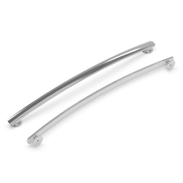 HICKORY HARDWARE American Diner 12 in. Modern Arch Cabinet Pull Chrome Handle for Kitchen, Bathroom, Furniture (5 Pack)