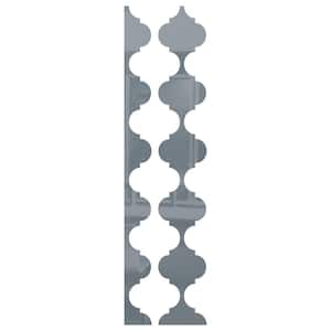 Marrakesh 0.125 in. T x 0.5 ft. W x 4 ft. L Dark Grey Acrylic Resin Decorative Wall Paneling 12-Pack