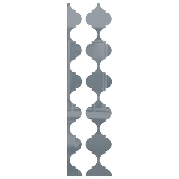 Ekena Millwork Marrakesh 0.125 in. T x 0.5 ft. W x 4 ft. L Dark Grey Acrylic Resin Decorative Wall Paneling 12-Pack