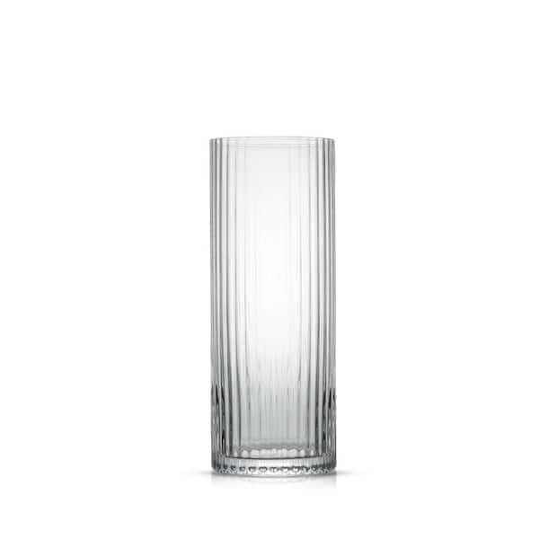 JoyJolt Elle Fluted Cylinder White Wine Glass - 11.5 oz - Set of 2