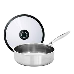 Black Cube Stainless, Saute Pan with Lid, 9.5 in. Dia., 3.0 qt.