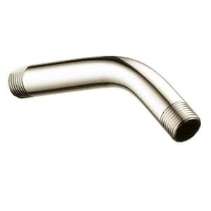 5.75 in. Angled Shower Arm in Lumicoat Polished Nickel