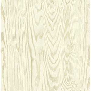 White Oak Nina Faux Paper Unpasted Wallpaper Roll (56 sq. ft.)