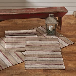 Red and Browns Glenwood Chindi 2 ft. x 3 ft. Area Rug