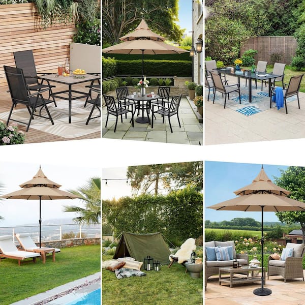 11-foot offset cantilever patio umbrella 10 / 11 ft Patio Offset Umbrellas