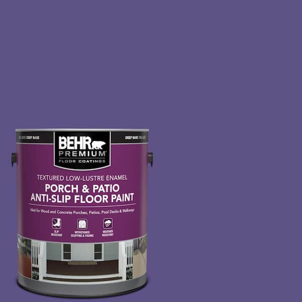 BEHR PREMIUM 1 gal. #P560-7 Kings Court Textured Low-Lustre Enamel Interior/Exterior Porch and Patio Anti-Slip Floor Paint
