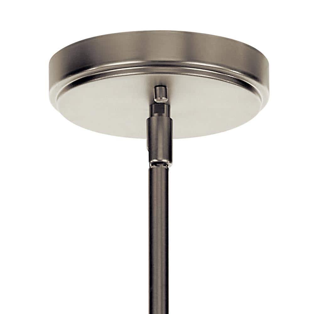 Aivian 30'' Industrial-Style Brushed Nickel 5-Light Chandelier