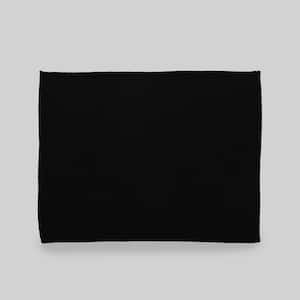 Ferncrest Black Yarn Throw Blanket