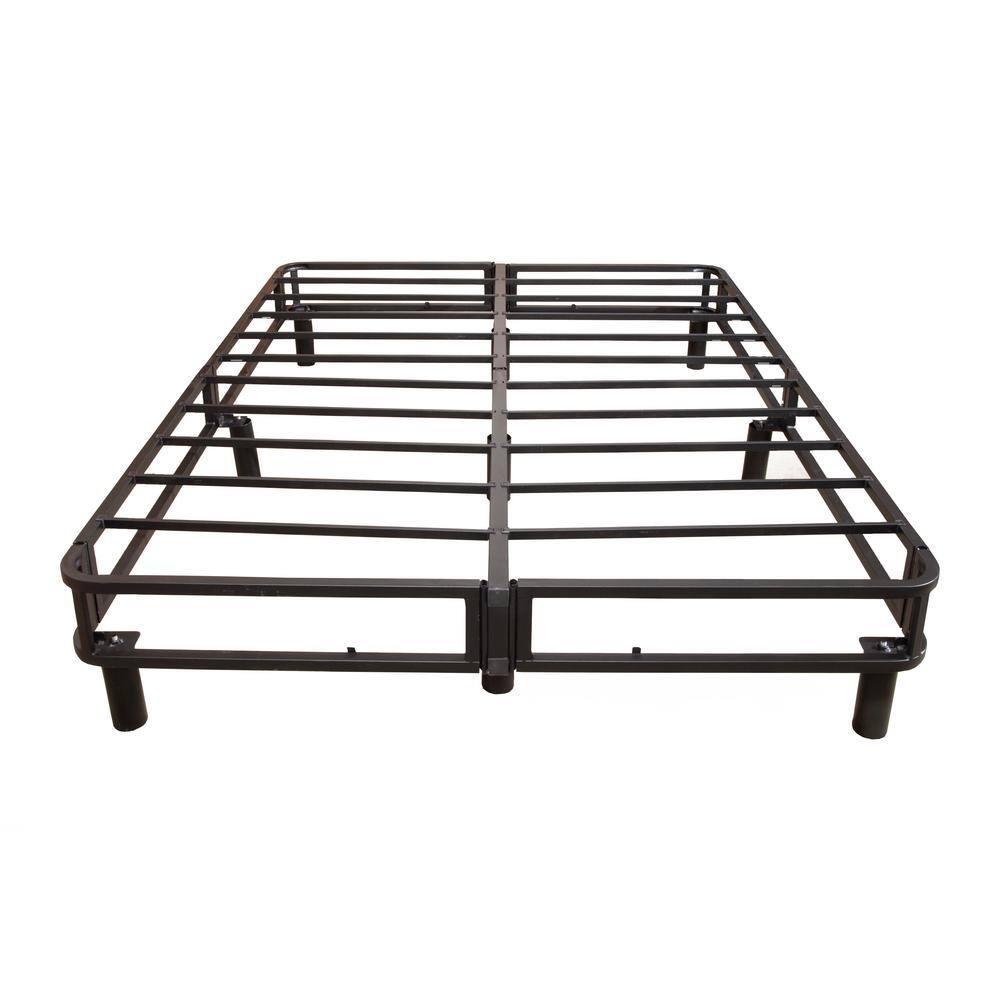 Cal King Upholstered Metal Platform Bed Frame