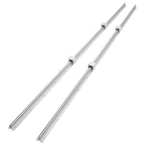 Linear Guide Rail Set SBR16 2000mm (2-Piece) 78.7 in. (4-Piece) SBR16UU Slide Blocks Linear Rails and Bearings Kit