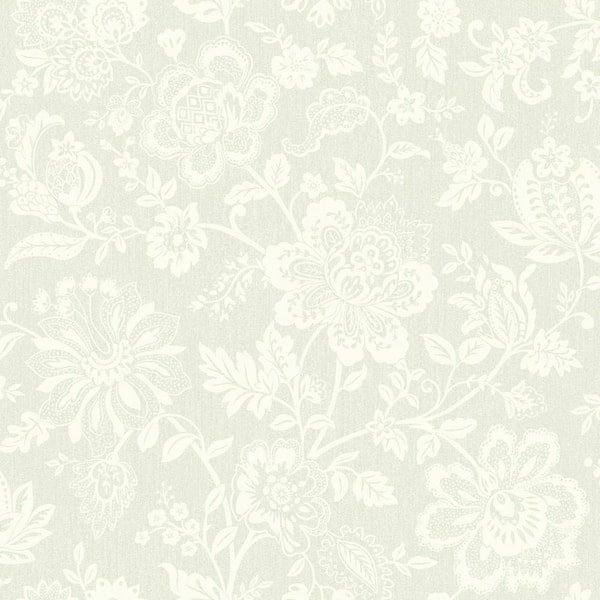 SK Filson Floral Trail Green Vinyl Strippable Roll (Covers 56 sq. ft.)