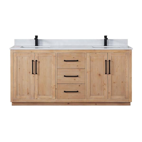 Altair Cicero 72 in. W x 22 in. D x 33 in. H Double Sink