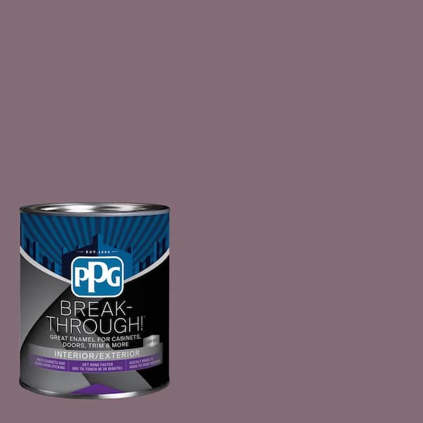 Break-Through! 1 qt. PPG1046-6 Velvet Slipper Satin Interior/Exterior Door, Trim and Cabinet Paint