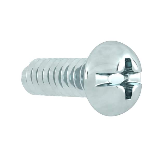 LOT OF SIX CHROME PLATED ROUND PULL KNOBS  THREADED 8-32 