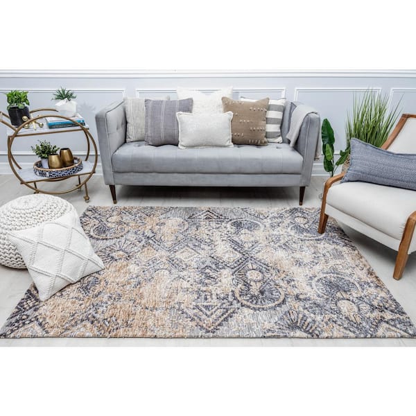 Steel Opulence 2 ft. x 3 ft. Indoor Area Rug