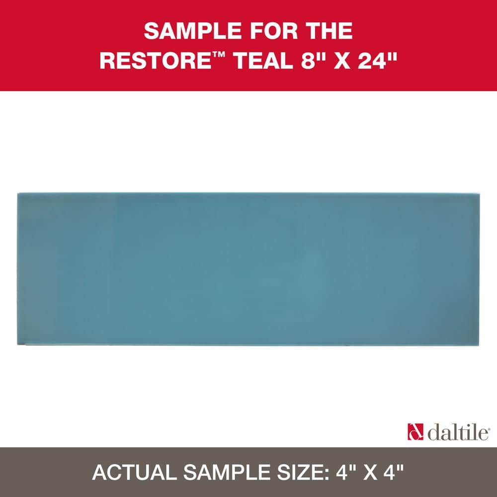 Restore Teal 4 in. x 4 in. Glazed Ceramic Sample Tile price history on PriceWatchPro