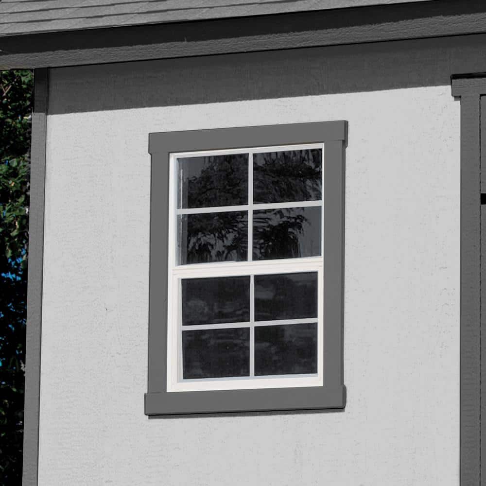 Beachwood 10' x 12' Beige Wood Storage Shed with Windows