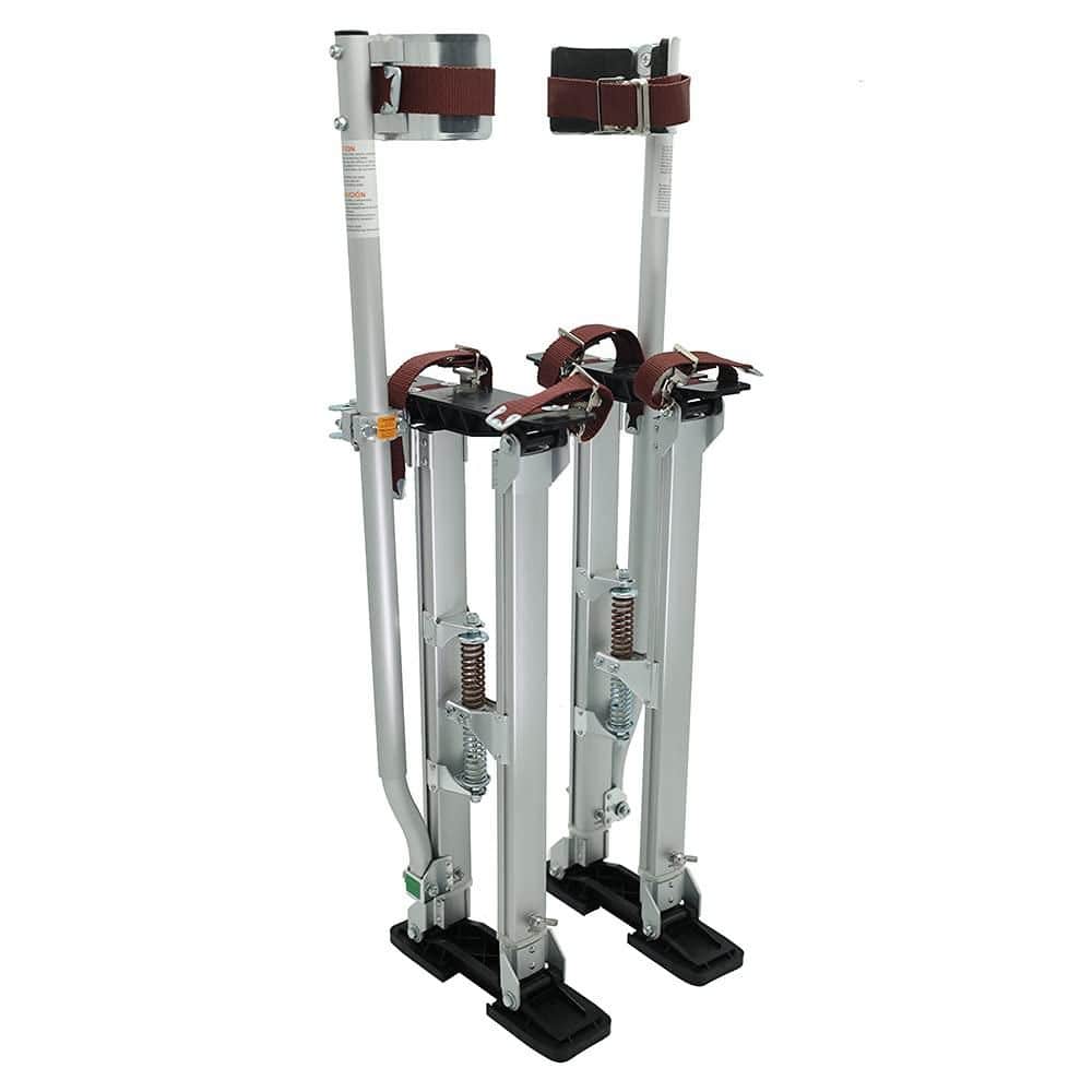 24 in. to 40 in. Drywall Stilts, Walking Taping Aluminum Tool Stilt for Sheetrock Painting and Cleaning, Silver price history on PriceWatchPro
