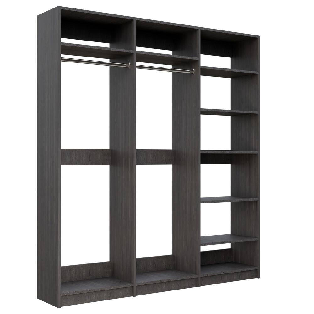 Alto Laundry Room 64.5 in. W Grey 2 Tall Hang and-Shelf Tower 13-Shelf Wood Closet System price history on PriceWatchPro