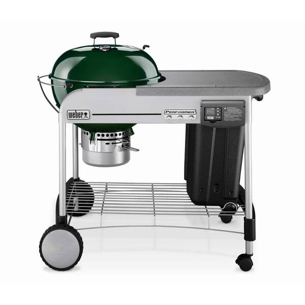 Weber Performer Platinum 22-1/2 in. Charcoal Grill in Green