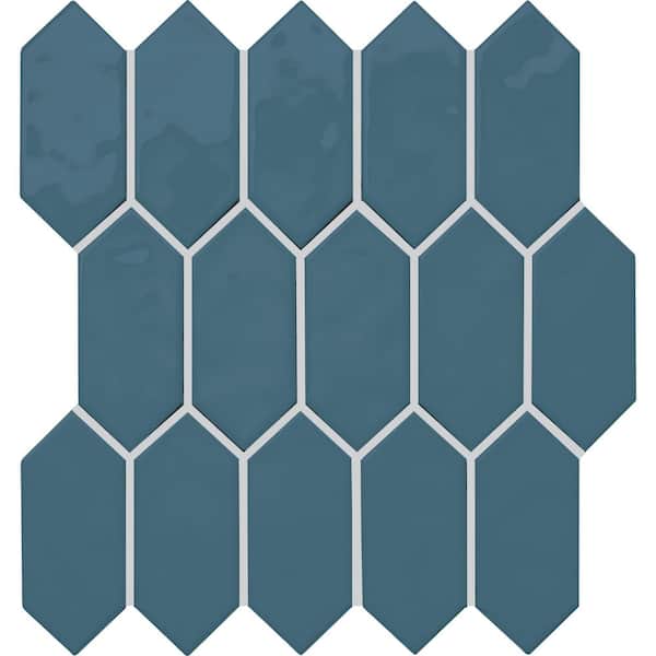 Daltile LuxeCraft Aura 11 in. x 12 in. Glazed Ceramic Picket Mosaic Tile (8.76 sq. ft./Case)