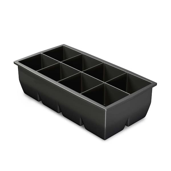 8 Cube Silicone Ice Cube Tray - Makes 8 Large 2 in. x 2 in. Cubes for  Beverages - BPA Free 798411CBU - The Home Depot
