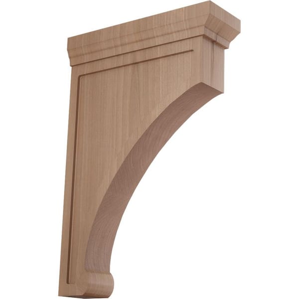 2-1/2 in. x 12 in. x 8 in. Cherry Extra Large Gomez Bracket