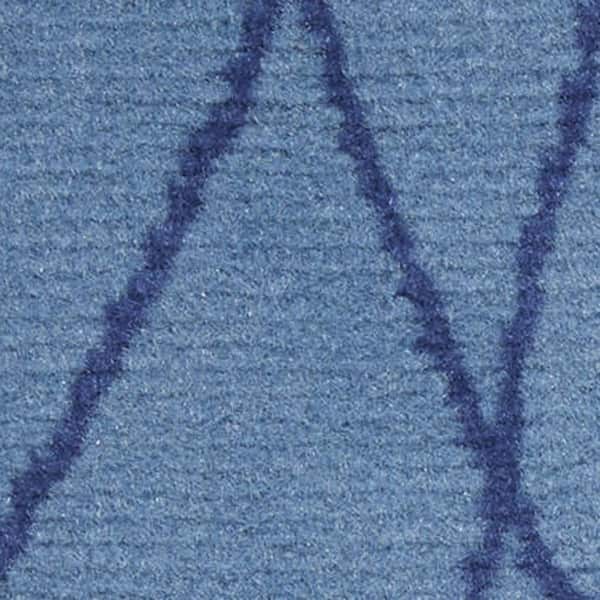 5 ft. x 7 ft. Blue and Beige Floral Power Loom Area Rug