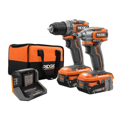 18V Brushless SubCompact Drill Driver and Impact Driver Combo Kit with (2) 2.0 Ah Batteries, Charger and Bag