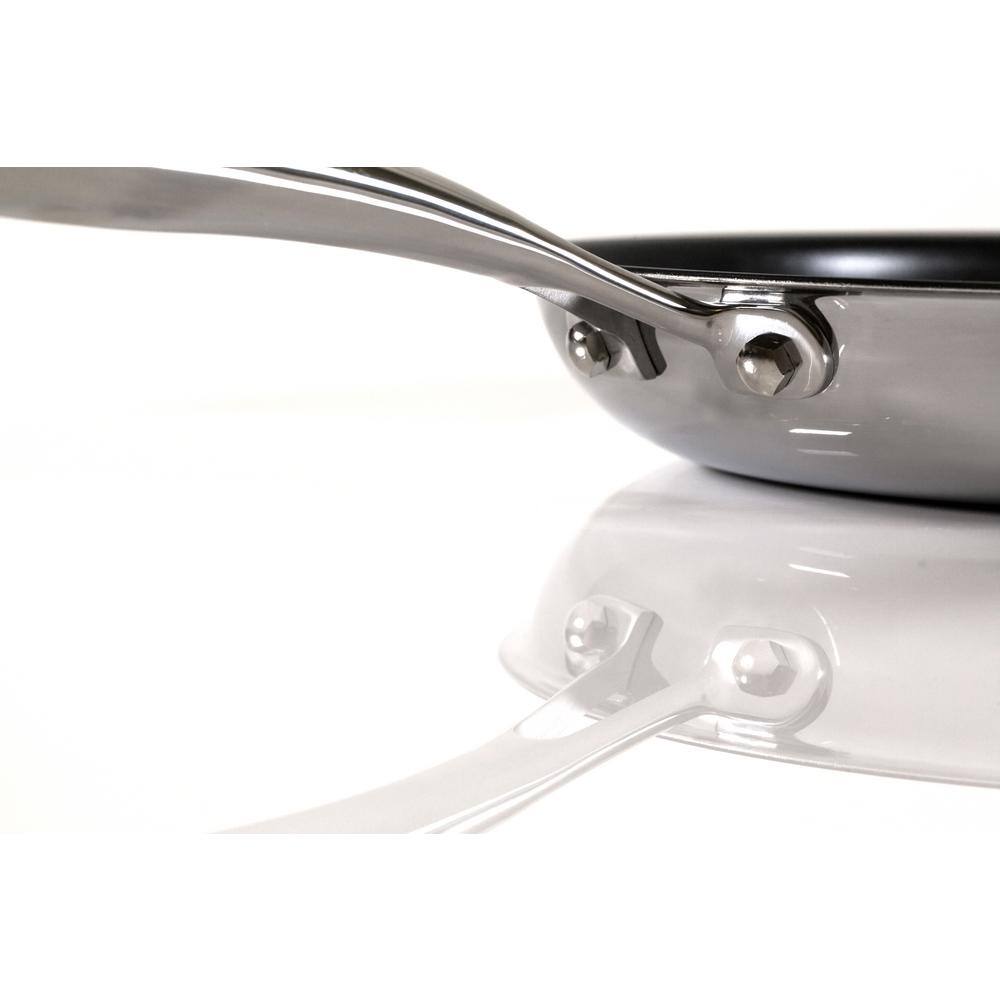 7 Piece Stainless Steel Nonstick Cookware Set with Glass Lids