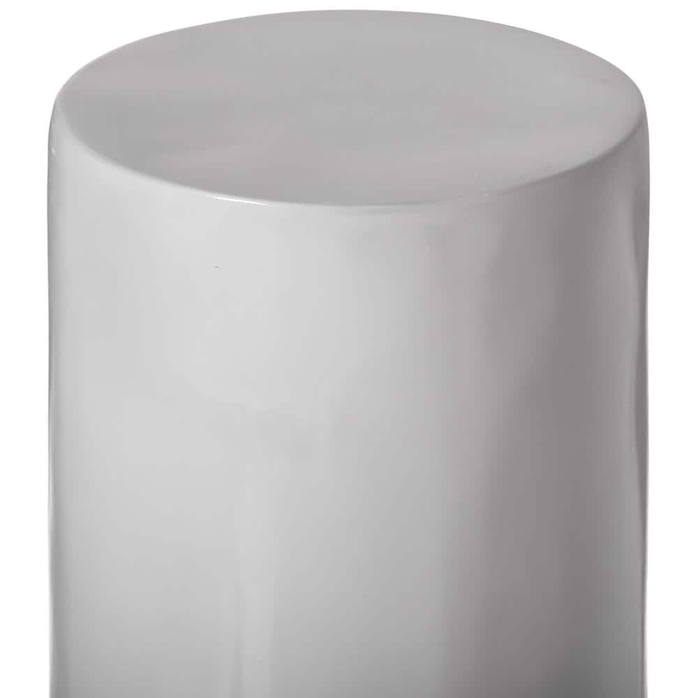Tall White Fiberglass Cylinder Pedestal Stand for Floral Arrangements