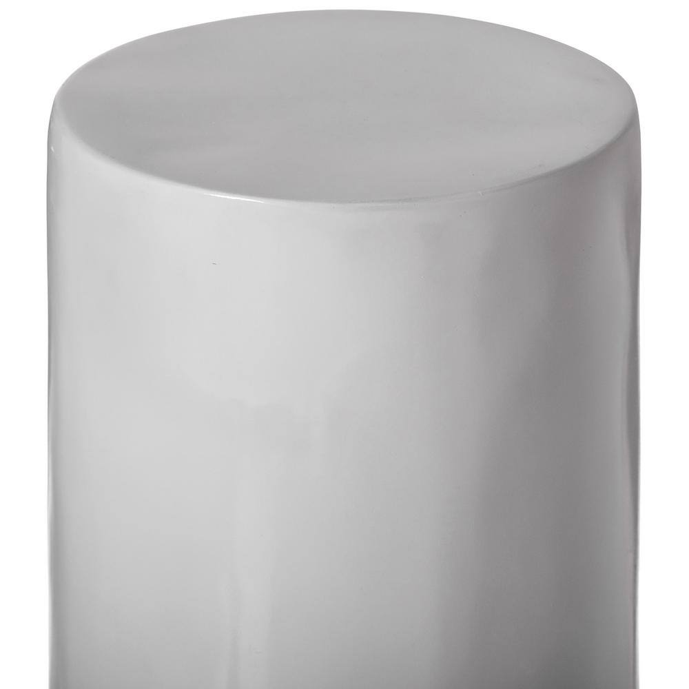 Tall White Fiberglass Cylinder Pedestal Stand for Floral Arrangements