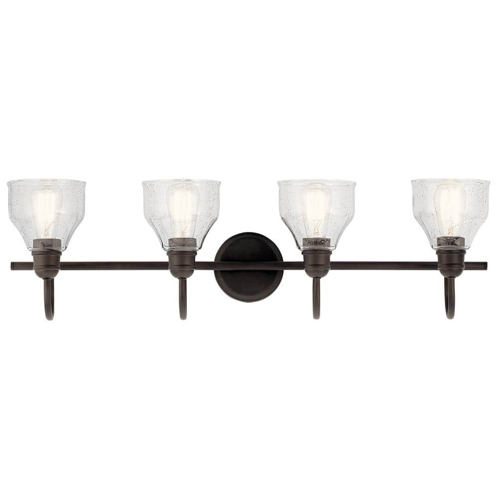 Transitional 33'' Distressed Bronze Wall Mounted Ambient Light Fixture