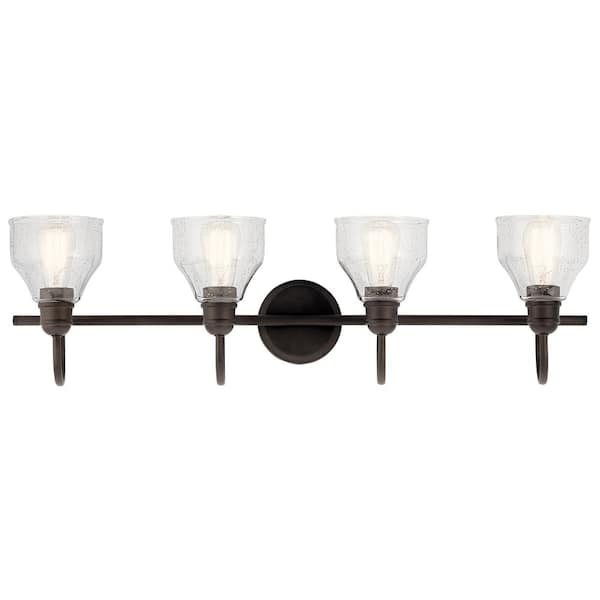 Avery Home Lighting 4 Light Vanity Silver Finish