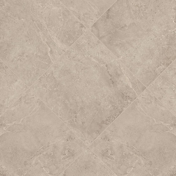 Sorena Truffle 24 in. x 24 in. Matte Porcelain Marble Look Floor and Wall Tile (16 sq. ft./Case)