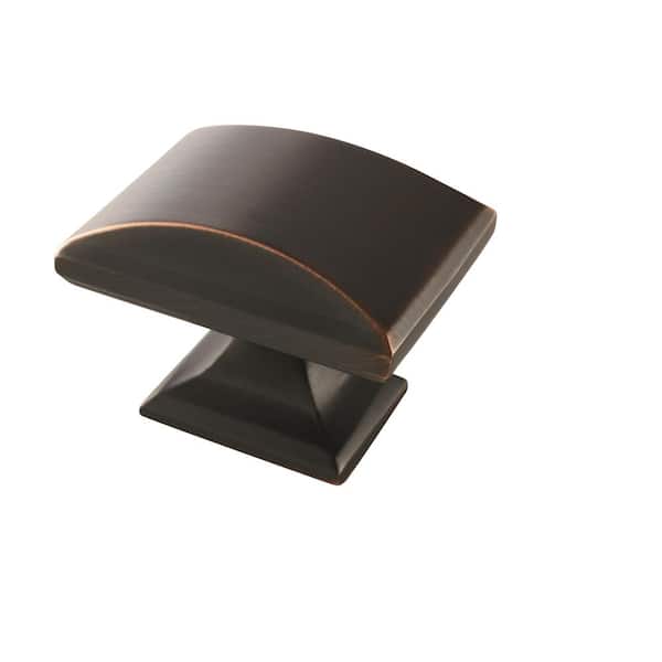 Amerock Candler 1-1/2 in. (38 mm) Length Oil-Rubbed Bronze Square Cabinet Knob