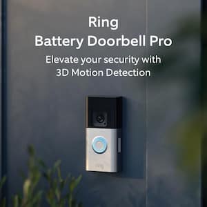 Battery Doorbell Pro-Smart Wireless Doorbell Camera with Radar-powered 3D Motion Detection and Head-to-Toe HD plus Video