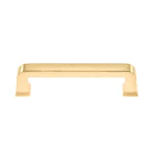 3.75 in. (96 mm) Center to Center Brushed Brass Zinc Drawer Pull