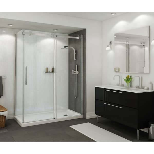 MAAX B3Square 36 in. x 60 in. Double Threshold Right-Hand Drain