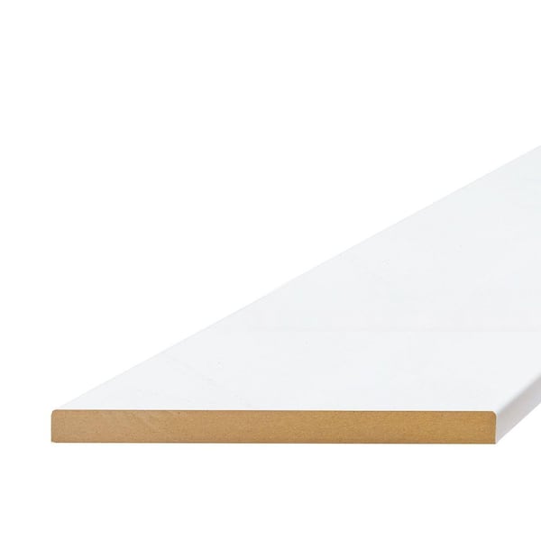 Unbranded 1 in. x 8 in. x 12 ft. Primed MDF E2E Board