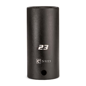 1/2 in. Drive 23 mm 6-Point Metric Deep Impact Socket